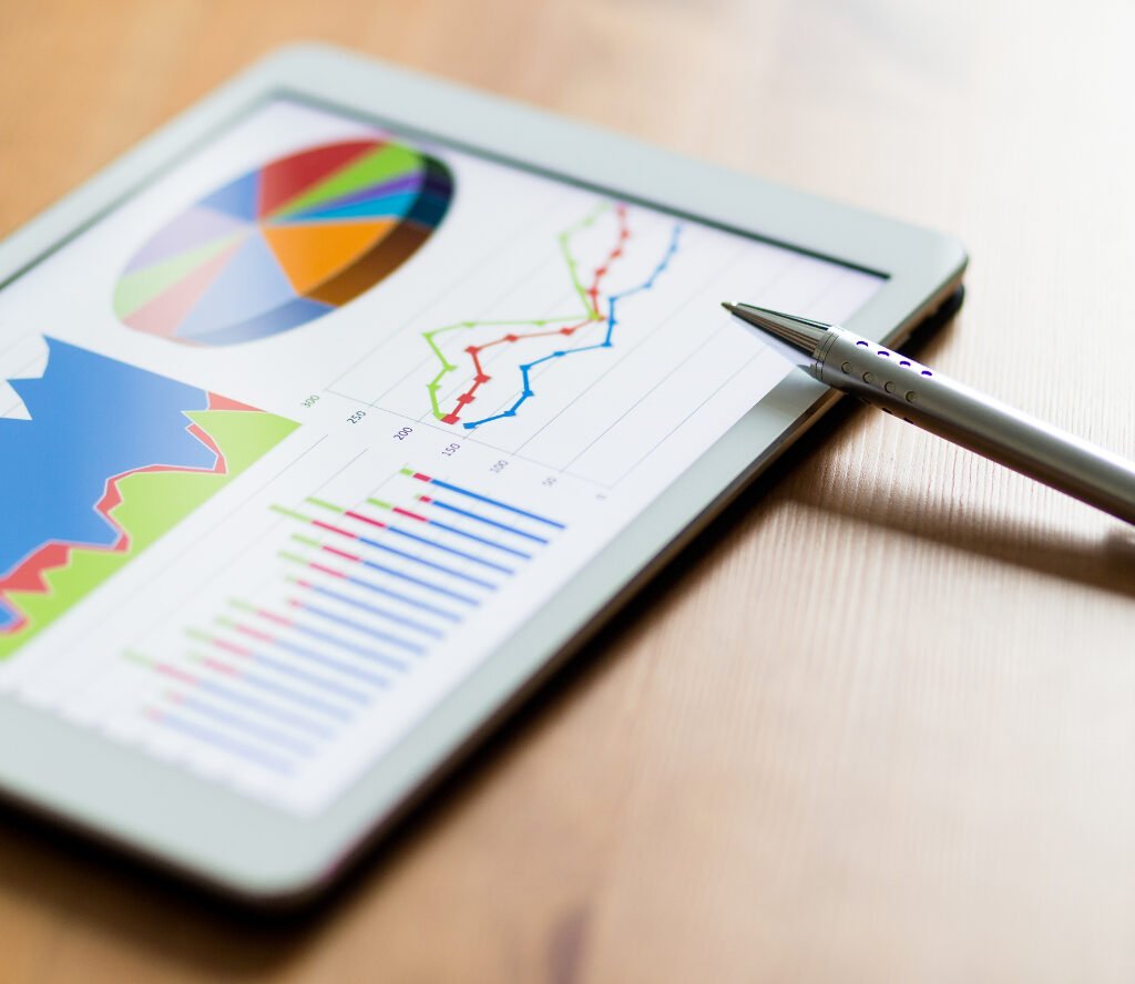 Tablet Computer And Financial Chart MTH6YBC 1 1024x888